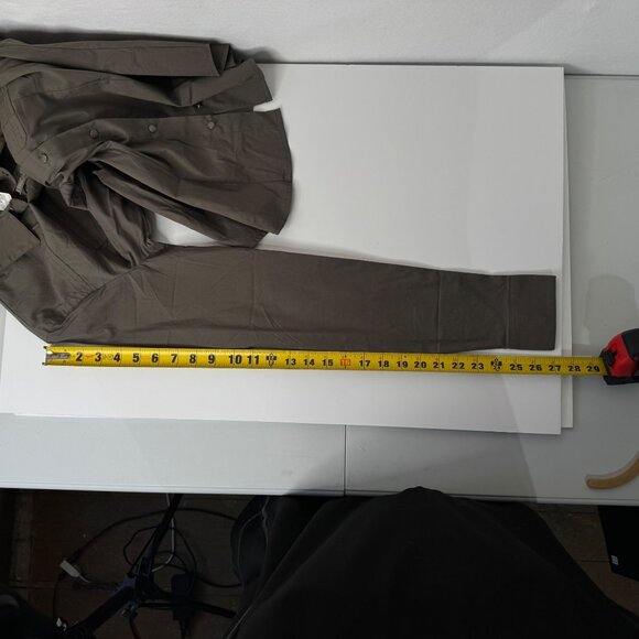 Calliope Womens Dark Olive Long Sleeve Button-Up Shirt XL Cotton Blend - Picture 14 of 15